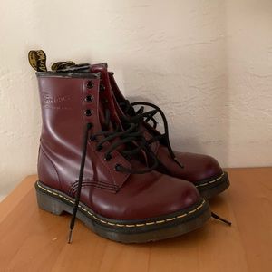 Burgundy Dr Martens size 6